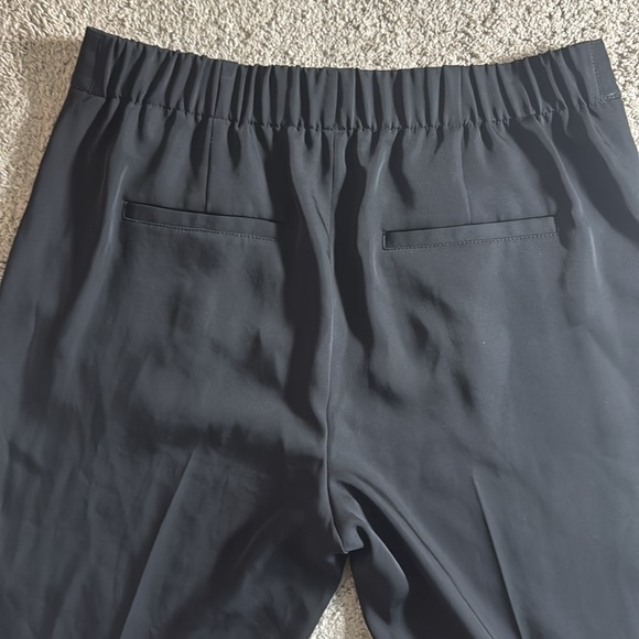 Vince. Large black trouser pants pull on elastic back waist women’s $325 work - Picture 12 of 12